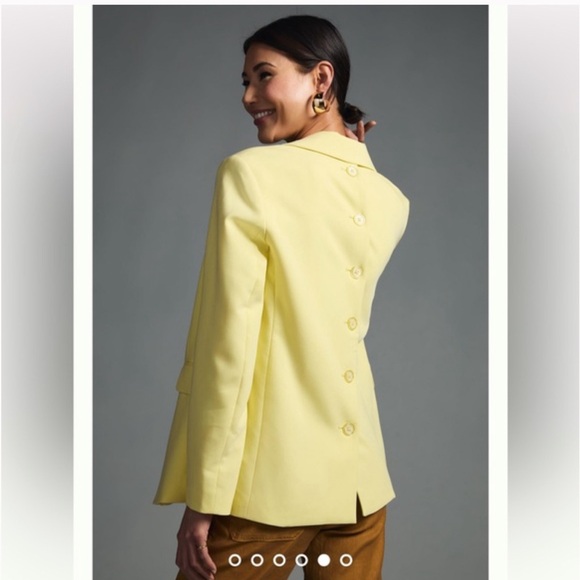 Anthropologie NWT Maeve Button-Back Blazer Size XL - Picture 2 of 7